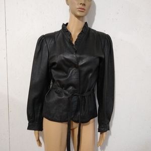 Women's Tulipano Leather Jacket size 8/44
